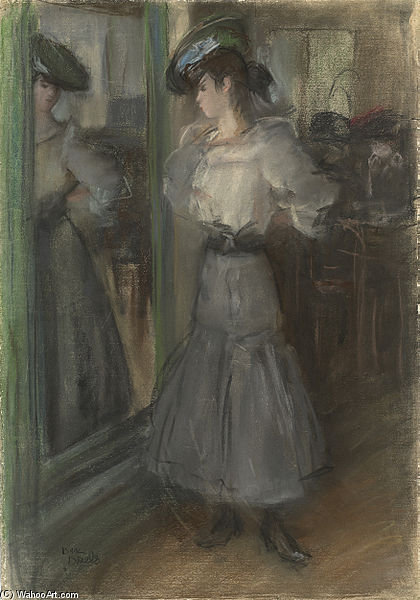 Girl In Front Of A Mirror — Isaac Lazarus Israels