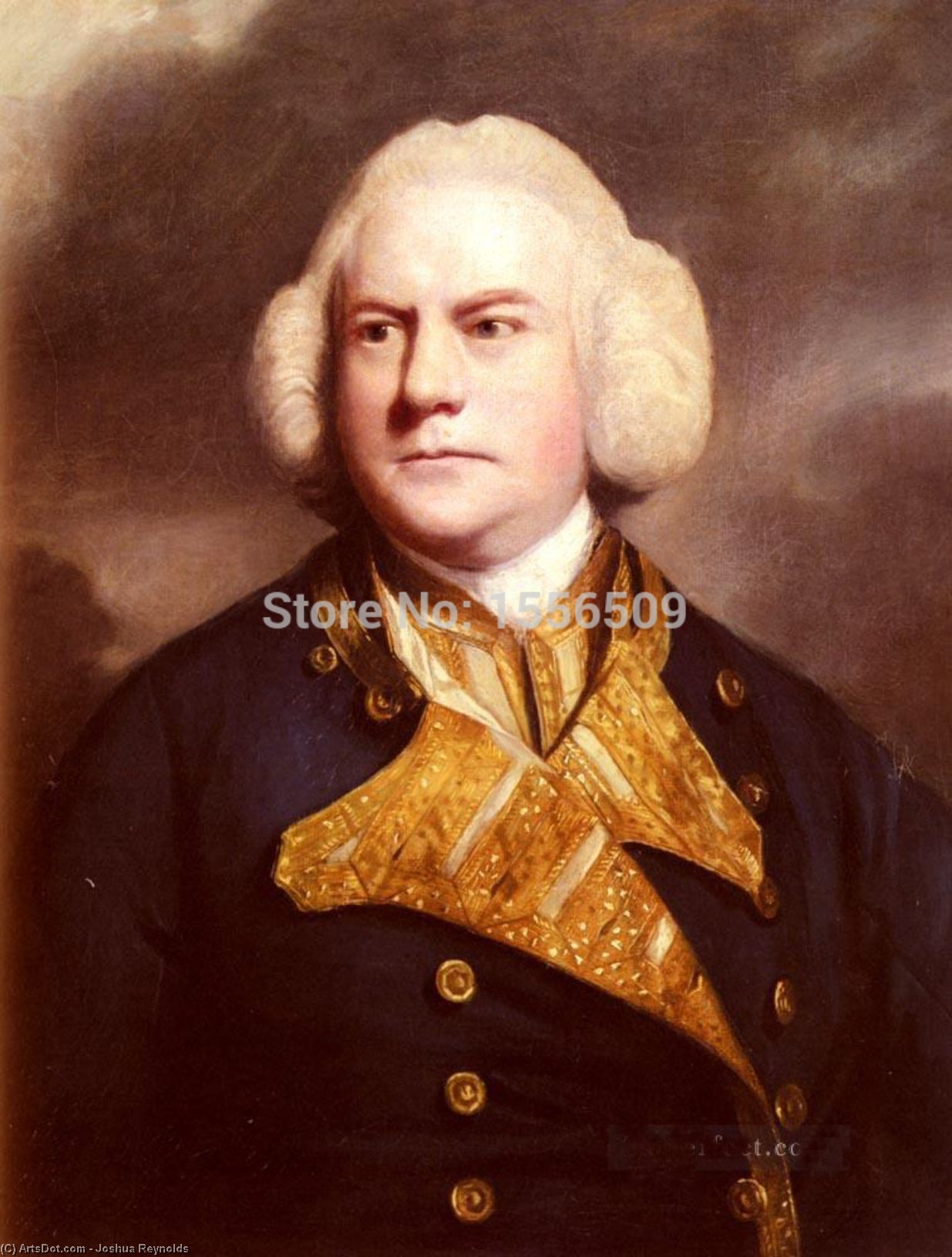 Portrait Of Admiral Thomas Cotes — Sir Joshua Reynolds