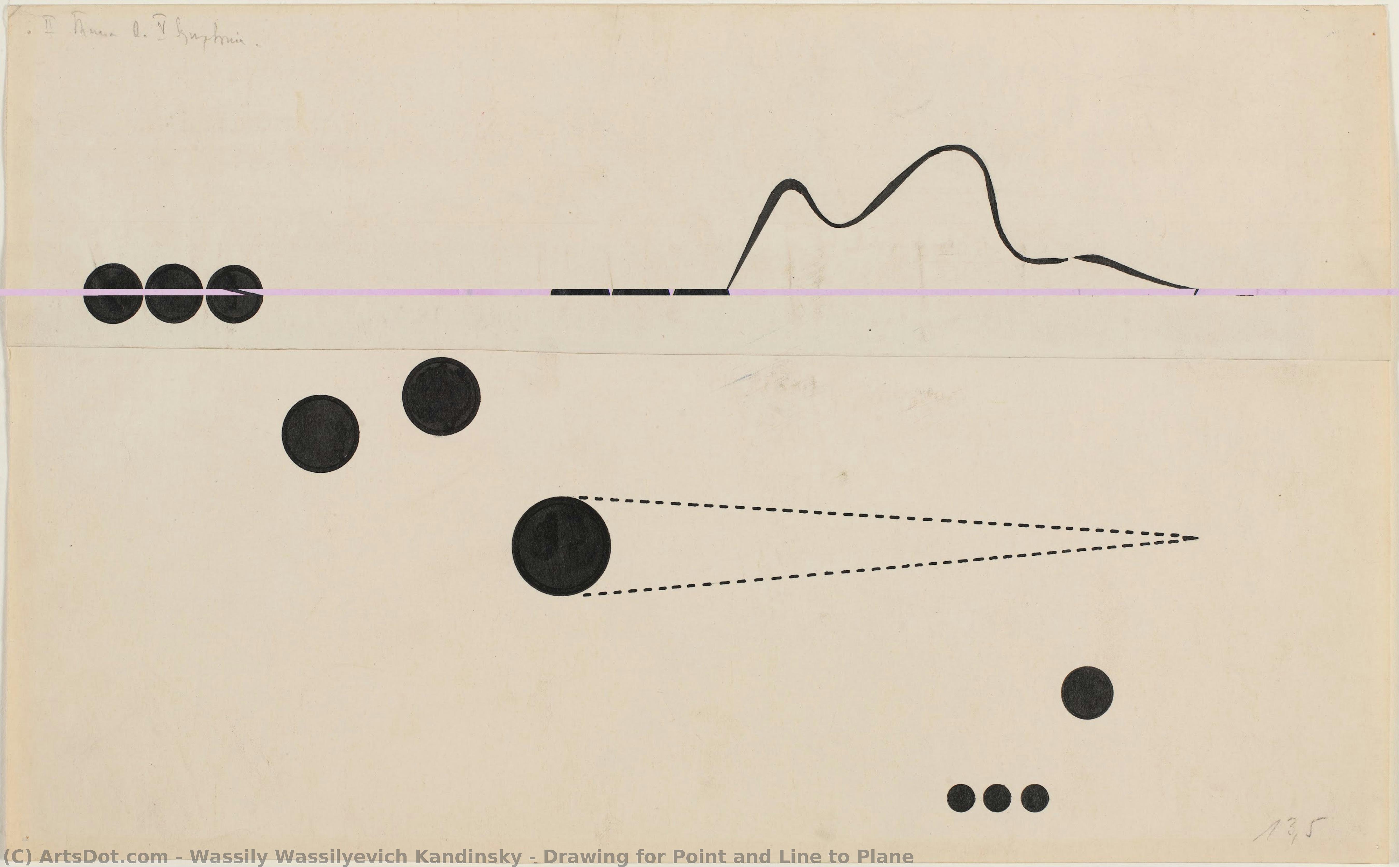 Drawing For Point And Line To Plane — Wassily Wassilyevich Kandinsky