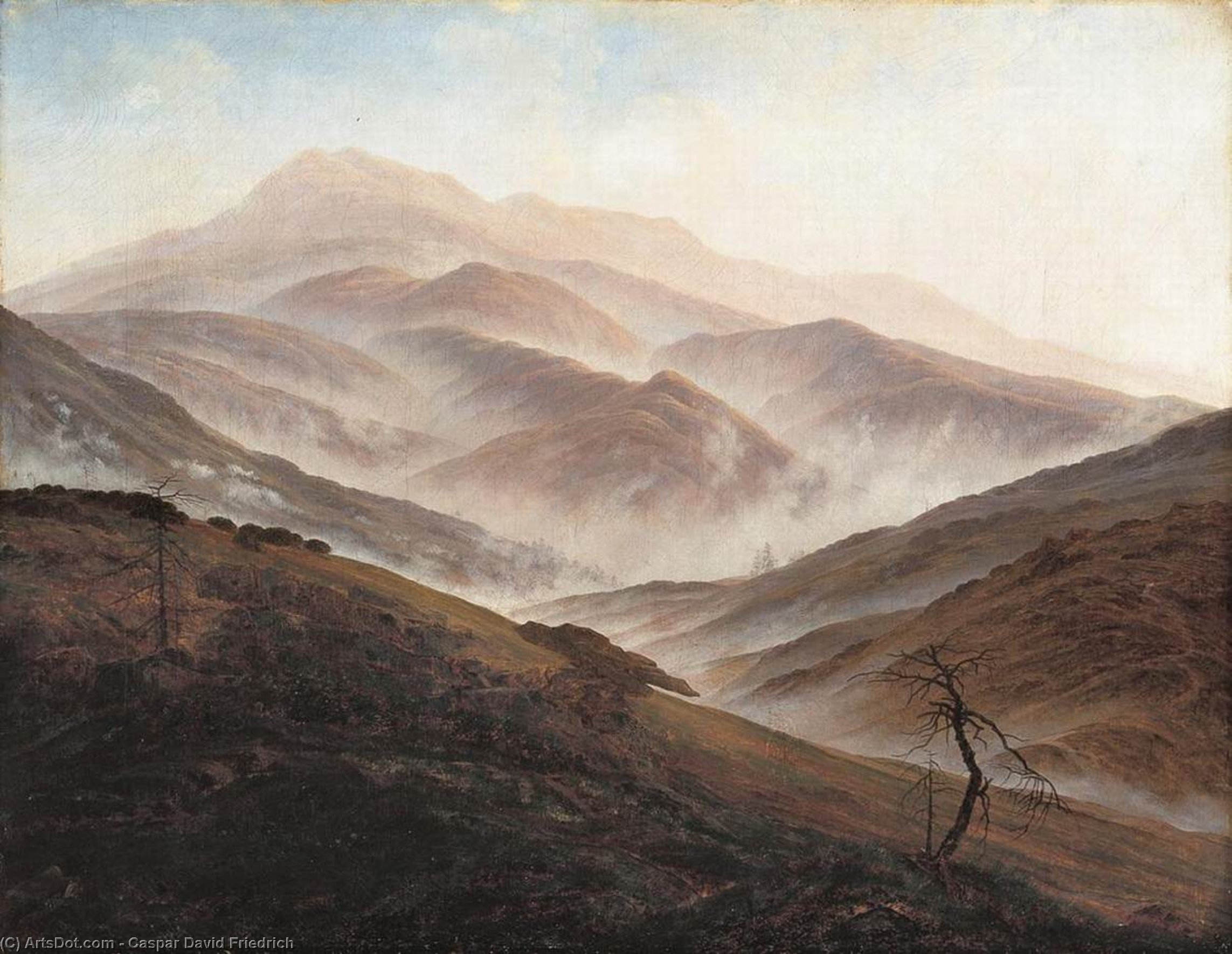 Riesengebirge Landscape With Rising Fog — Каспар Давид Фридрих