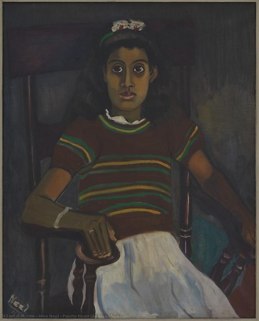 Puerto Rican Girl On A Chair — Alice Neel