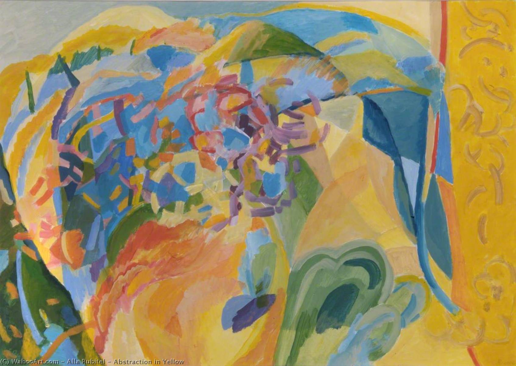 Abstraction In Yellow — Alla Rubitel