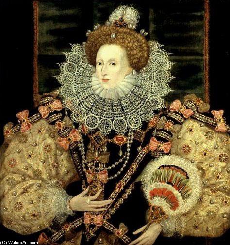 Portrait Of Queen Elizabeth I The Armada Portrait — George Gower