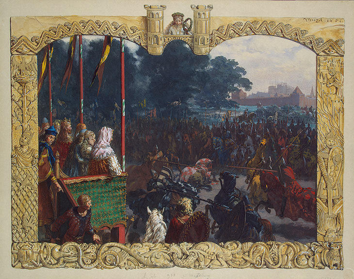 Tournament In Magdeburg In 928 — Adolph Von Menzel