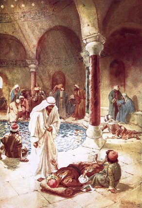 Jesus At The Pool Of Bethseda — William Brassey Hole