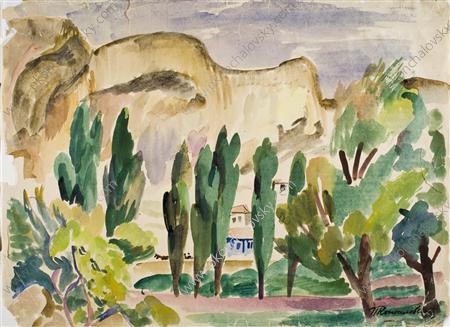 Bakhchisarai. Poplars. — Pyotr Konchalovsky
