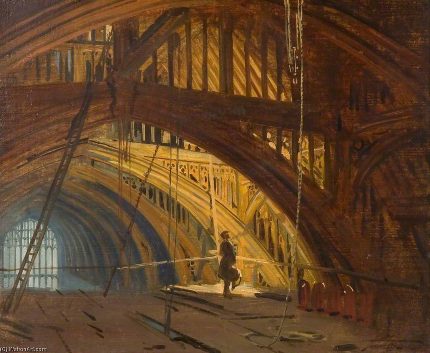 Study For The Roof Of The Great Hall Westminster, 1397 — Frank O. Salisbury