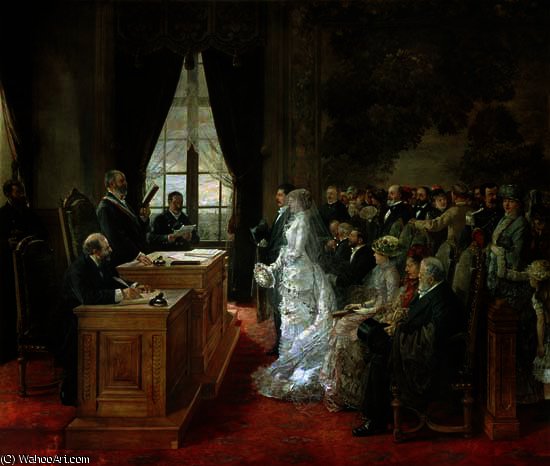 The Wedding Of Mathurin Moreau In The City Hall Of Paris — Henri Gervex