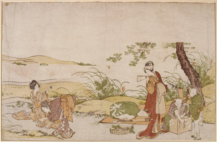 The Harvesting Of Mushrooms — Katsushika Hokusai