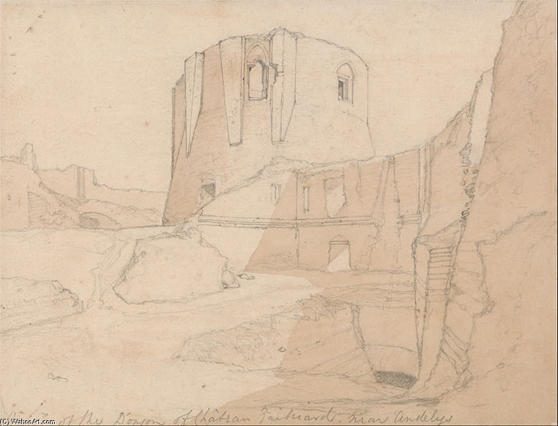 View Of The Donjon Of Chateau Gaillard, Near Andelys — John Sell Cotman