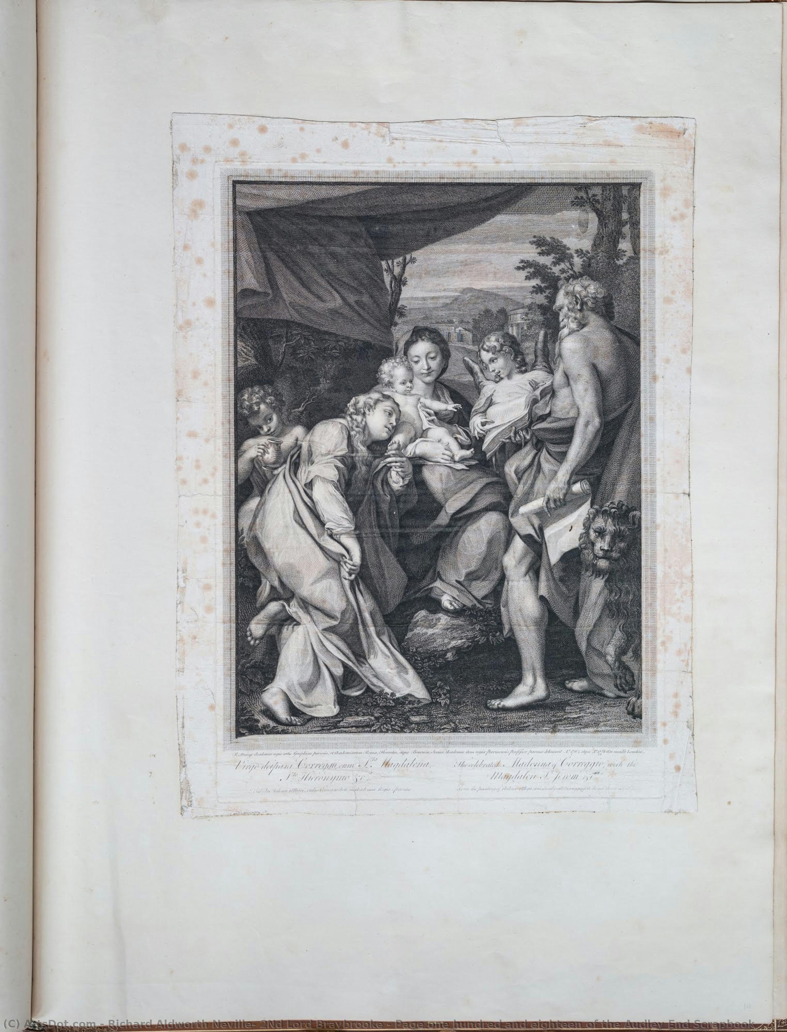 Page One Hundred And Eighteen Of The Audley End Scrapbook — Richard Aldworth Neville, 2nd Lord Braybrooke