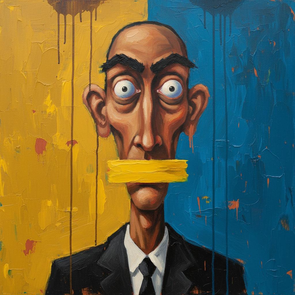 El Eco Silencioso Del Ocre Y El Azul En Una Visión Expresionista Singular — Laurent Mercier