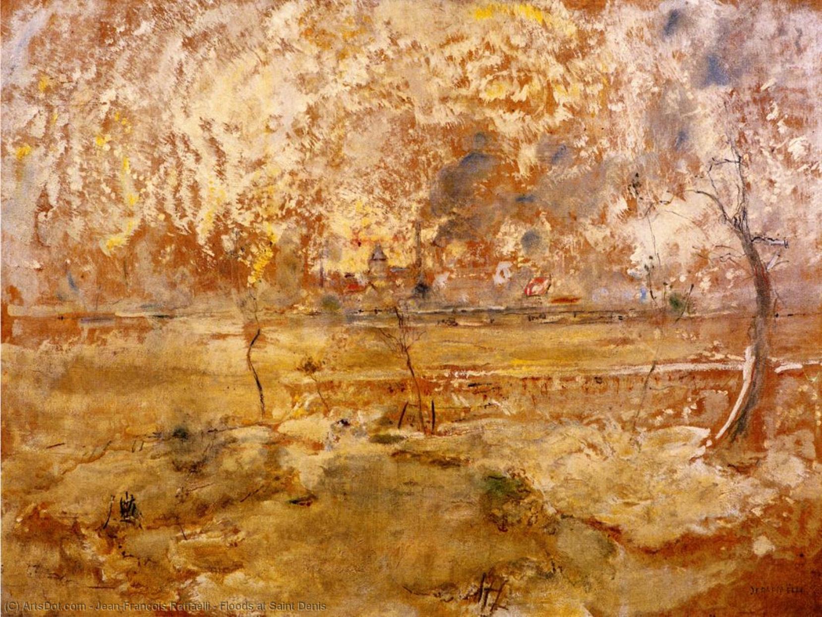 Floods At Saint Denis — Jean-françois Raffaelli