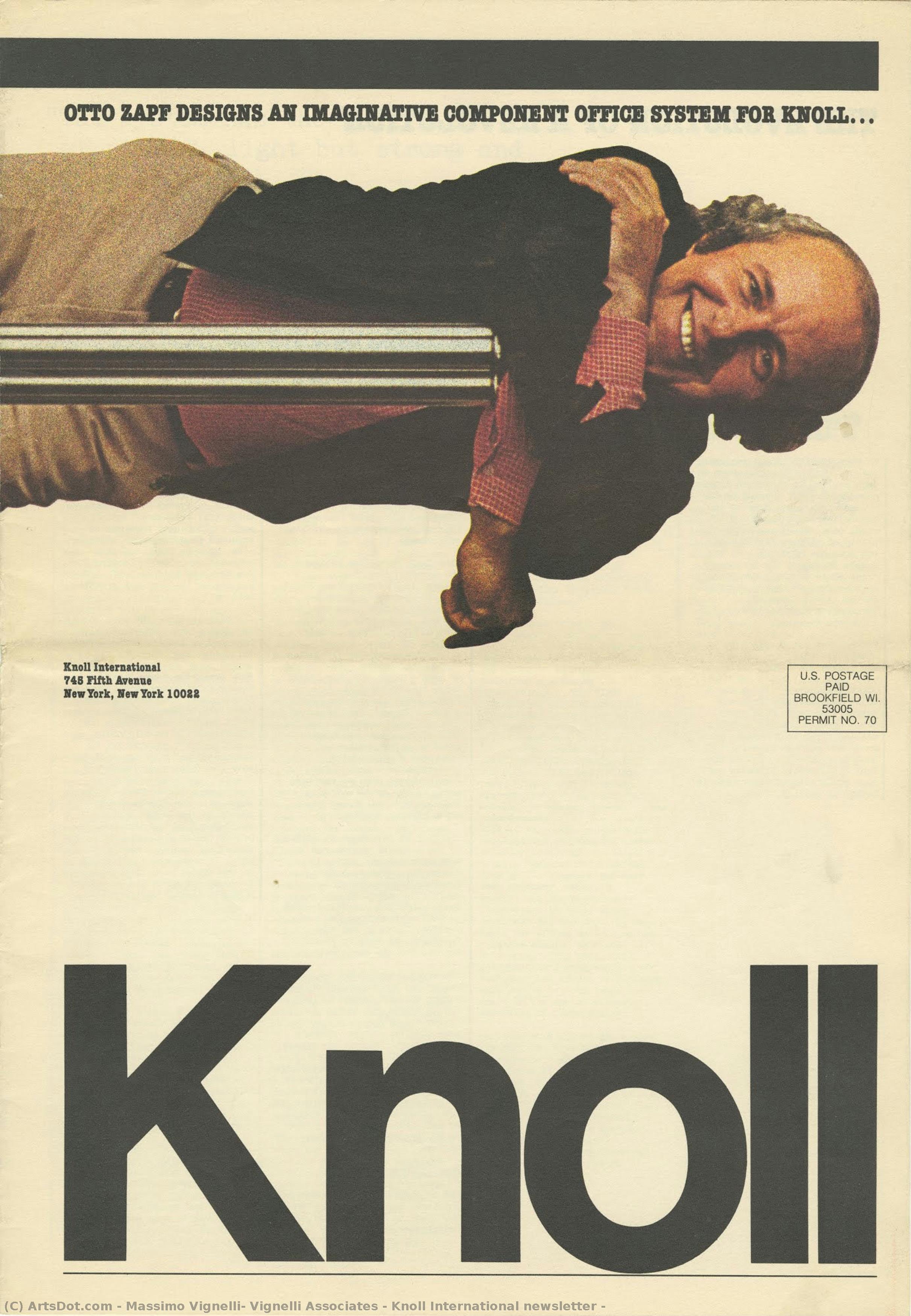 Knoll International Newsletter — Massimo Vignelli, Vignelli Associates