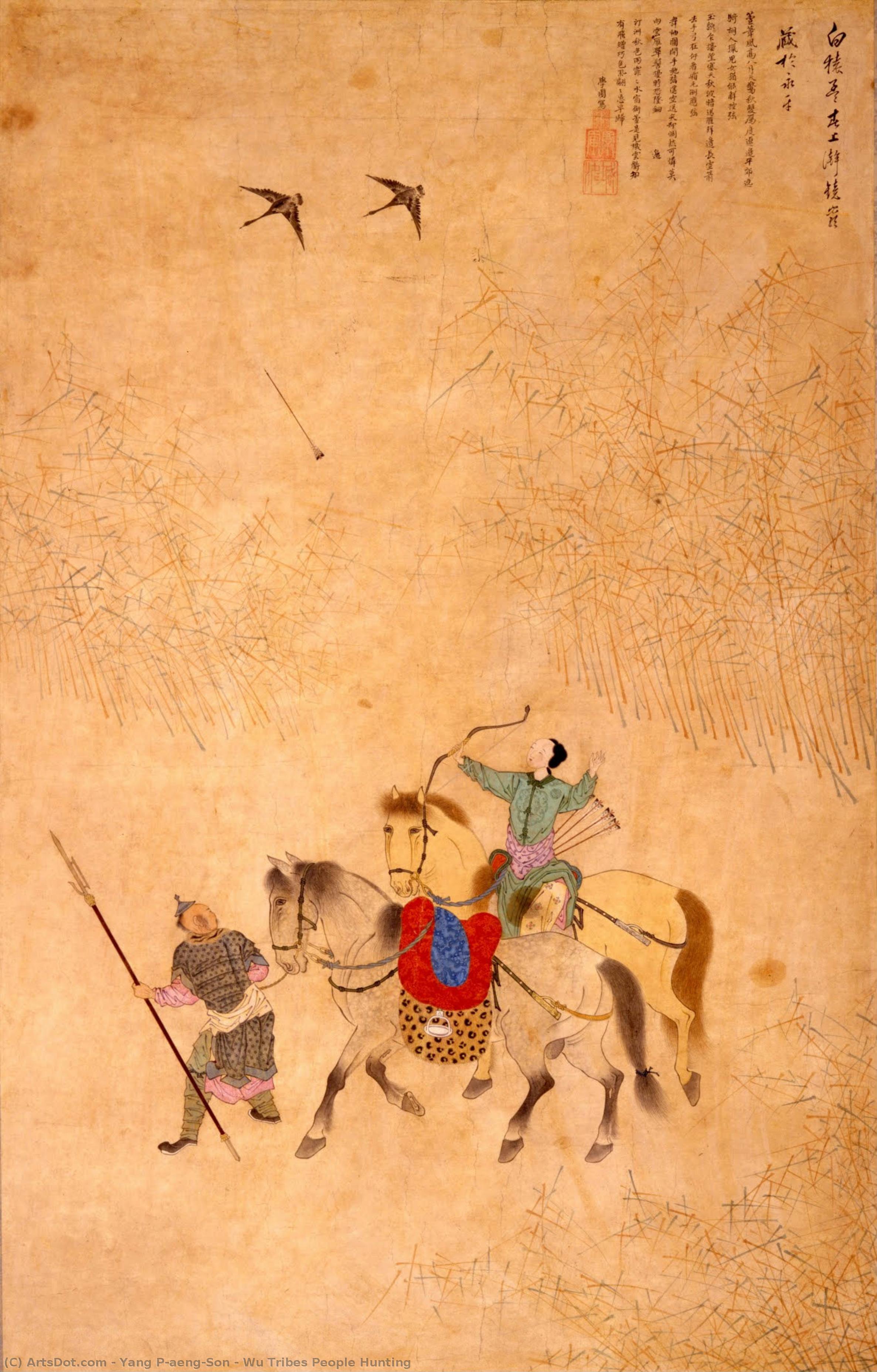 Wu Tribes People Hunting — Yang P'aeng-son