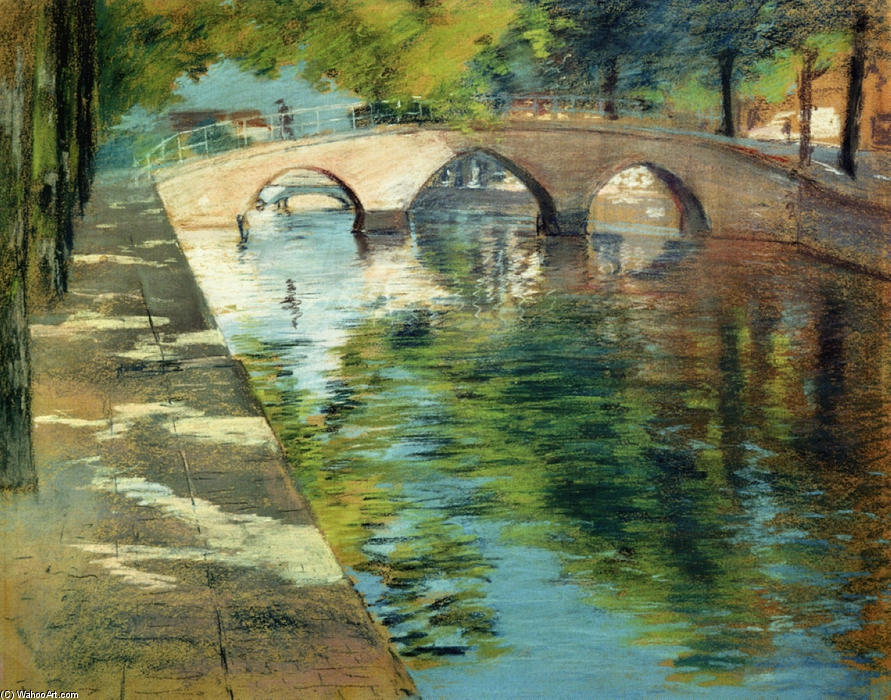 Reflections (aka Canal Scene) — ウィリアム・メリット・チェイス
