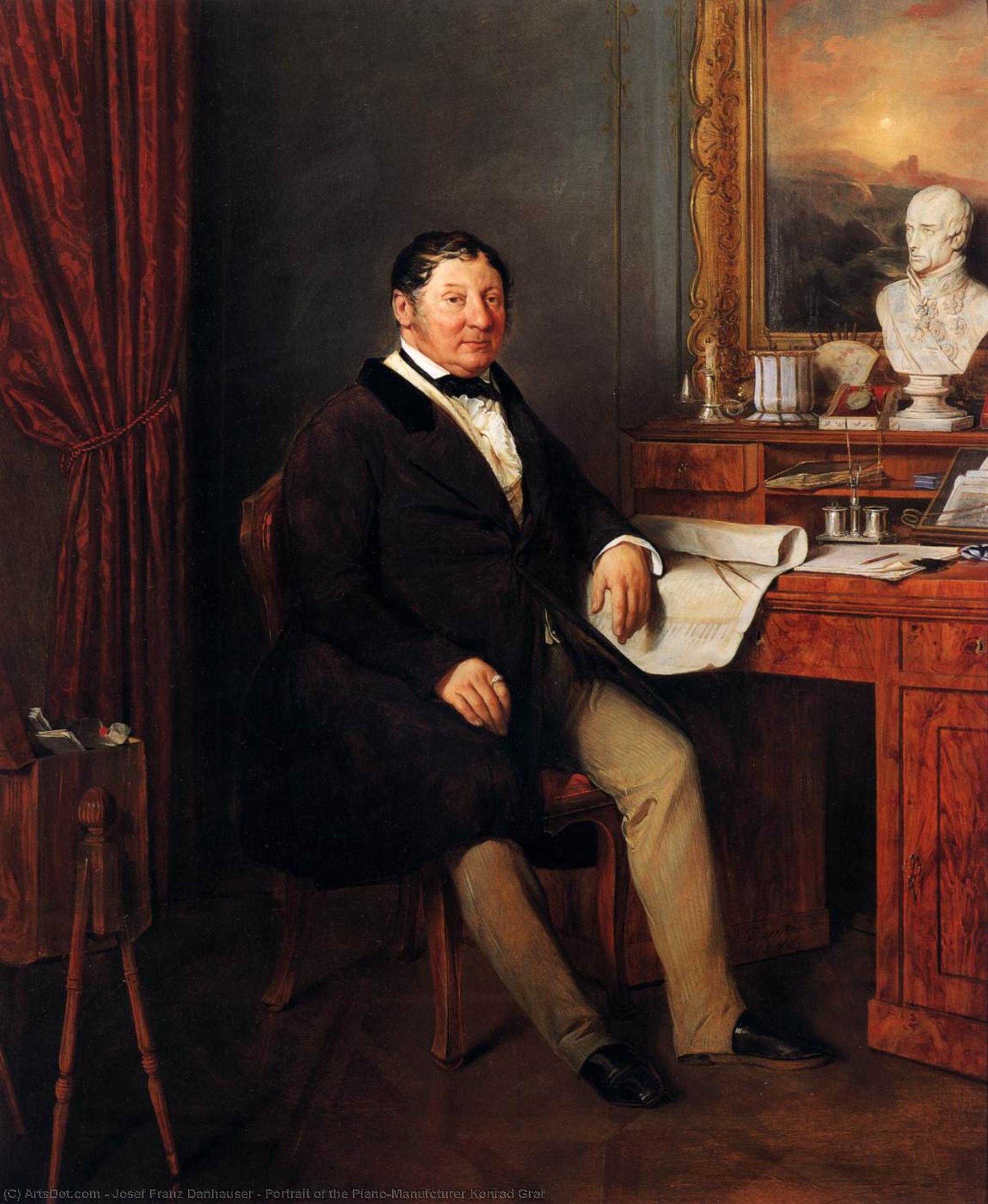 Portrait Of The Piano-manufcturer Konrad Graf — Josef Franz Danhauser