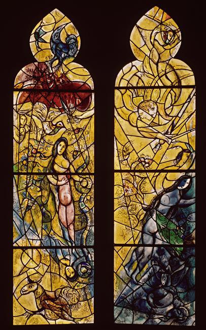 Adam And Eve Expelled From Paradise (8) — Марк Шагал