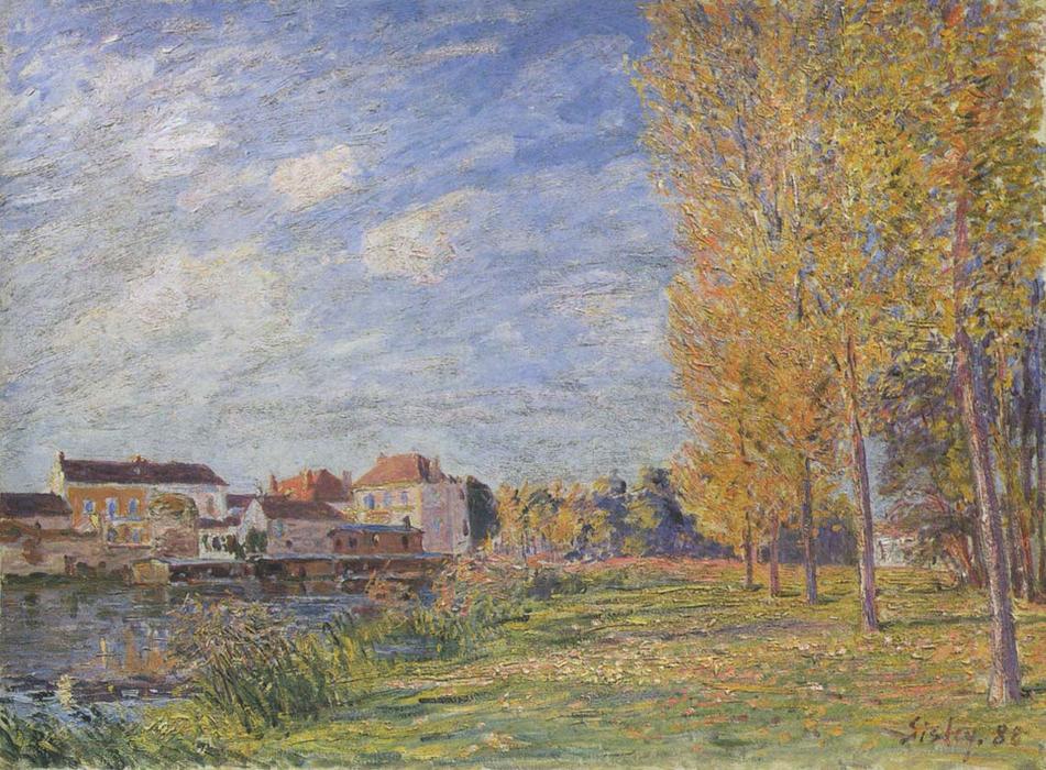 Indian Summer At Moret Sunday Afternoon — Alfred Sisley
