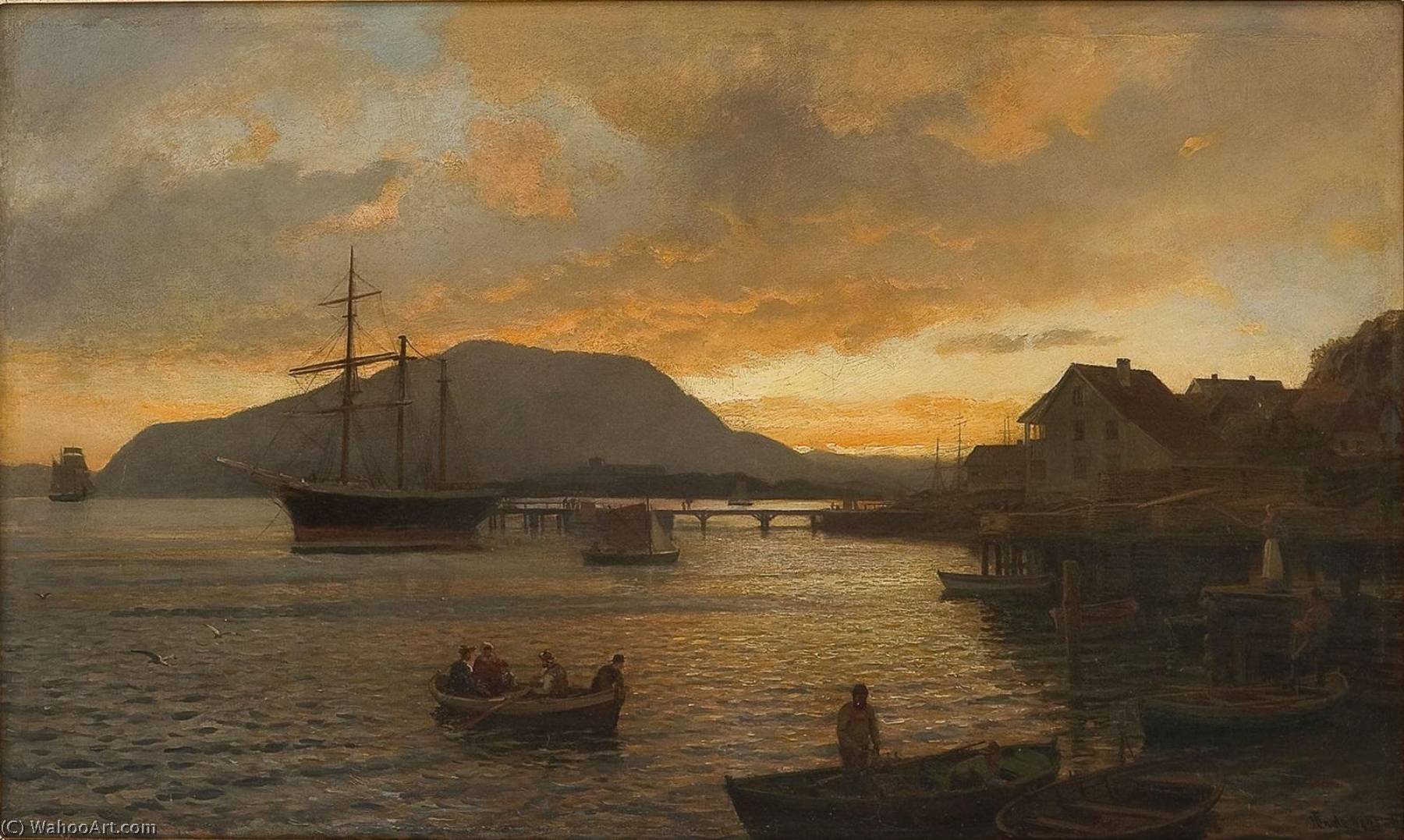 Sommernatt Ved Drøbak — Ганс Фридрих Гуде