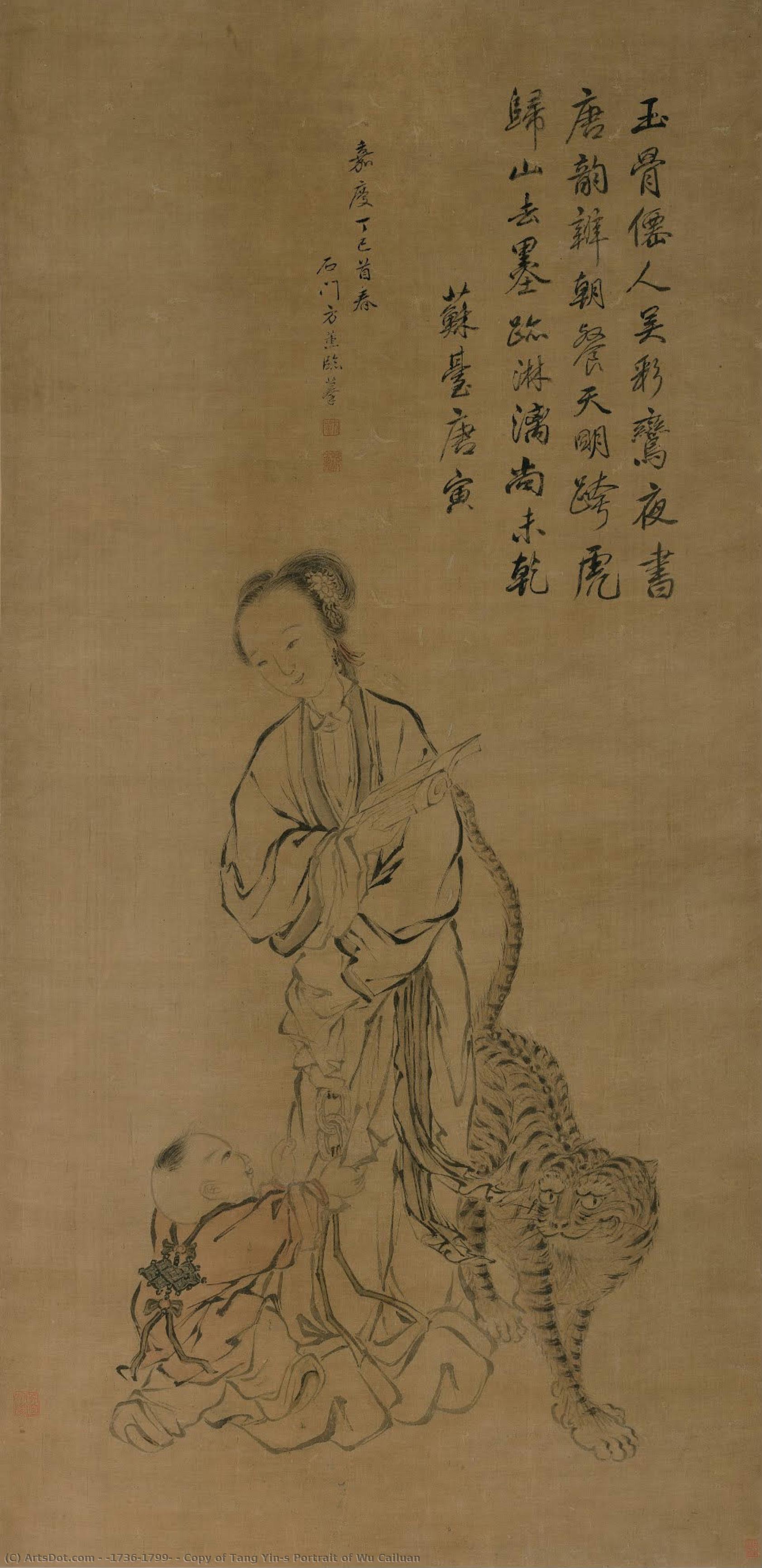 Copy Of Tang Yin’s Portrait Of Wu Cailuan — (1736–1799)