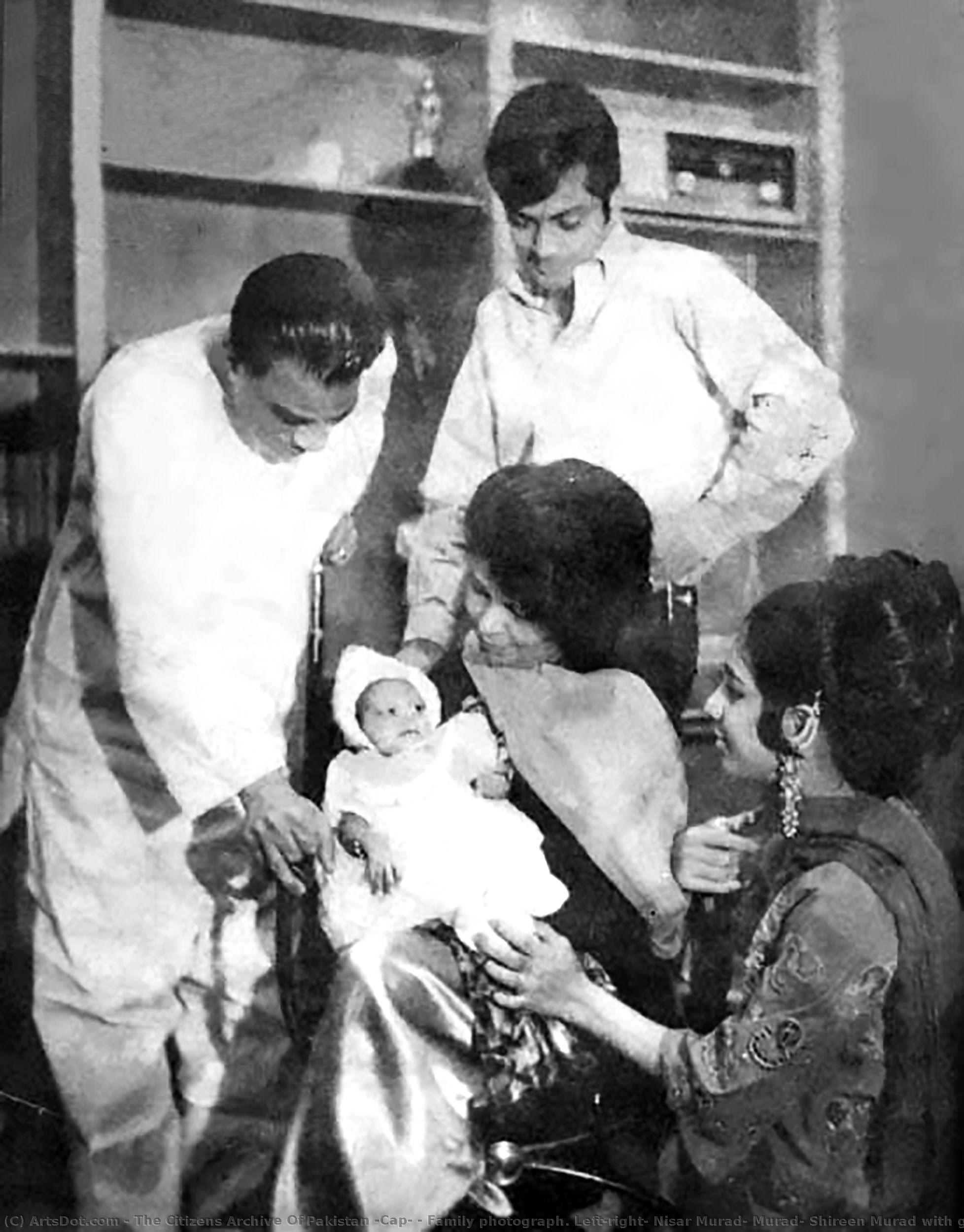 Family Photograph. Left-right: Nisar Murad, Murad, Shireen Murad With Granddaughter Aliya Murad And Salma Murad (1969). — The Citizens Archive Of Pakistan (cap)
