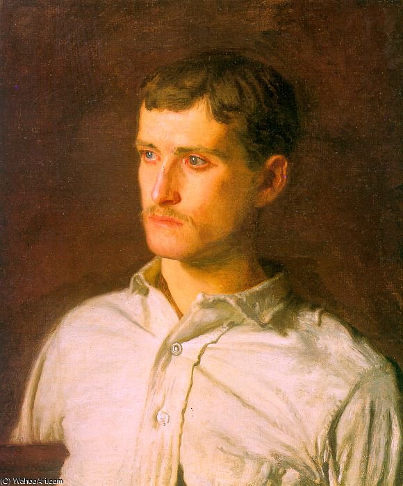 Portrait Of Douglas Morgan Hall, Oil On Canvas, — Thomas Eakins