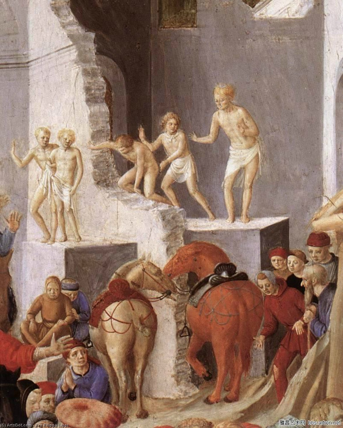 Adoration Of The Magi (detail) — Filippo Lippi