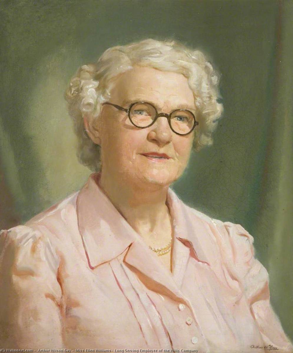 Miss Ellen Williams, Long Serving Employee Of The Wills Company — Arthur Wilson Gay