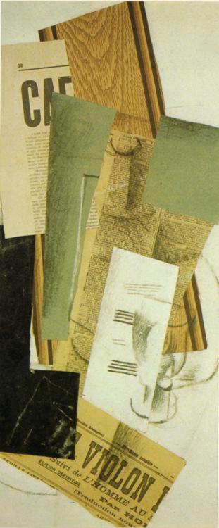 Bottle And Glass (le Violan) — Жорж Брак