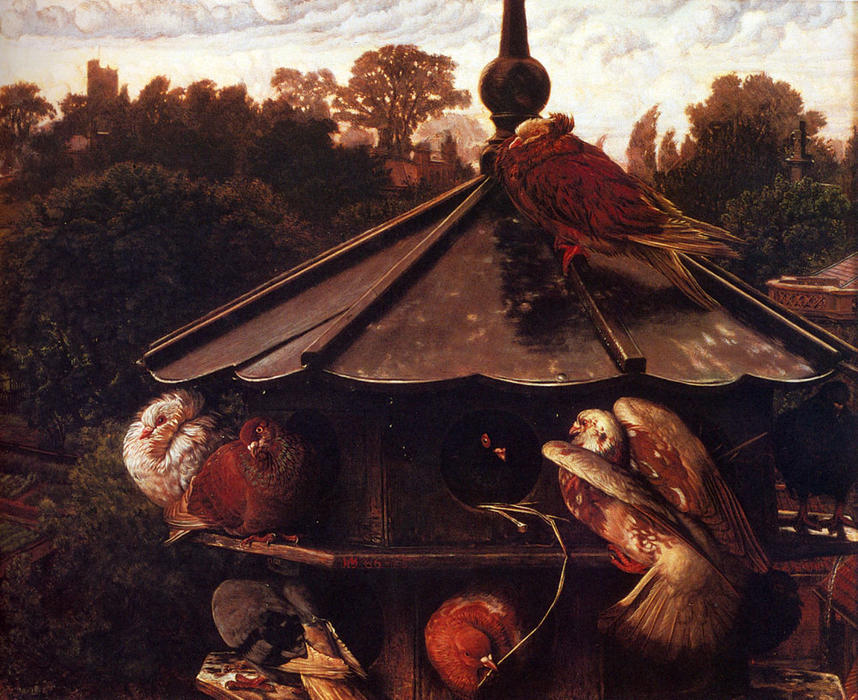 The Festival Of St. Swithin Or The Dovecote — William Holman Hunt