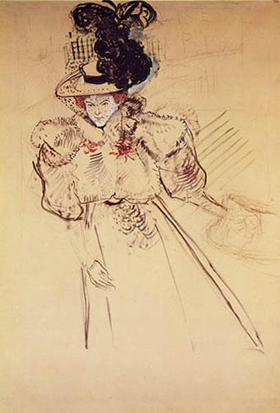 Portrait Of Misia Natanson (sert) — Henri De Toulouse-lautrec
