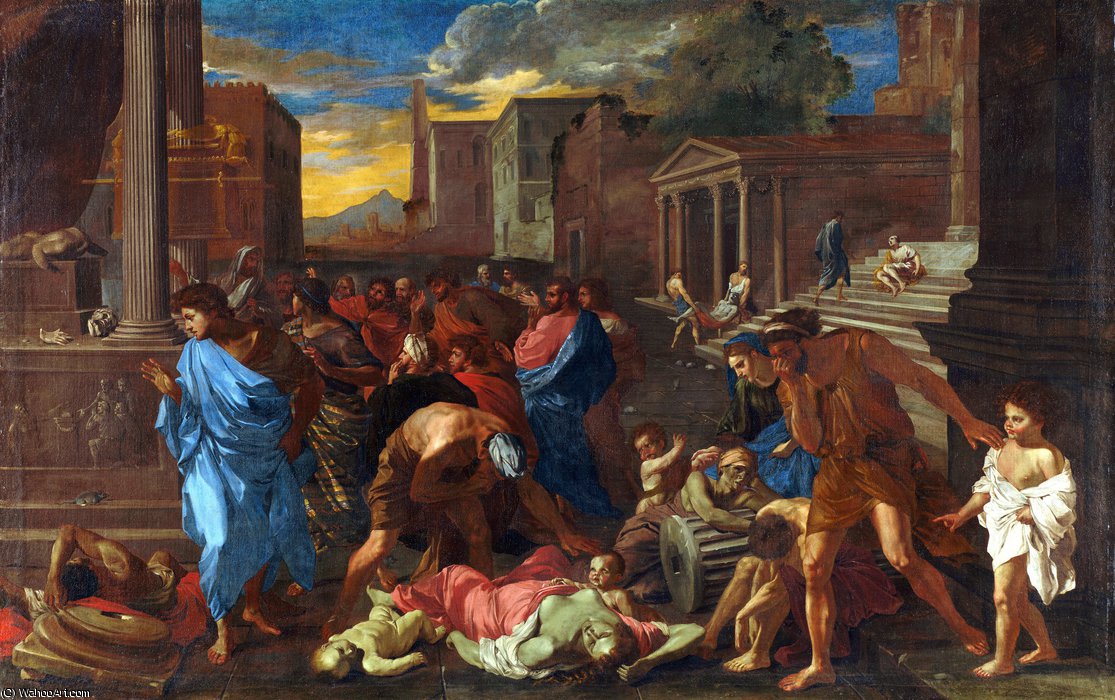 The Plague At Ashdod ( Poussin) — Angelo Caroselli
