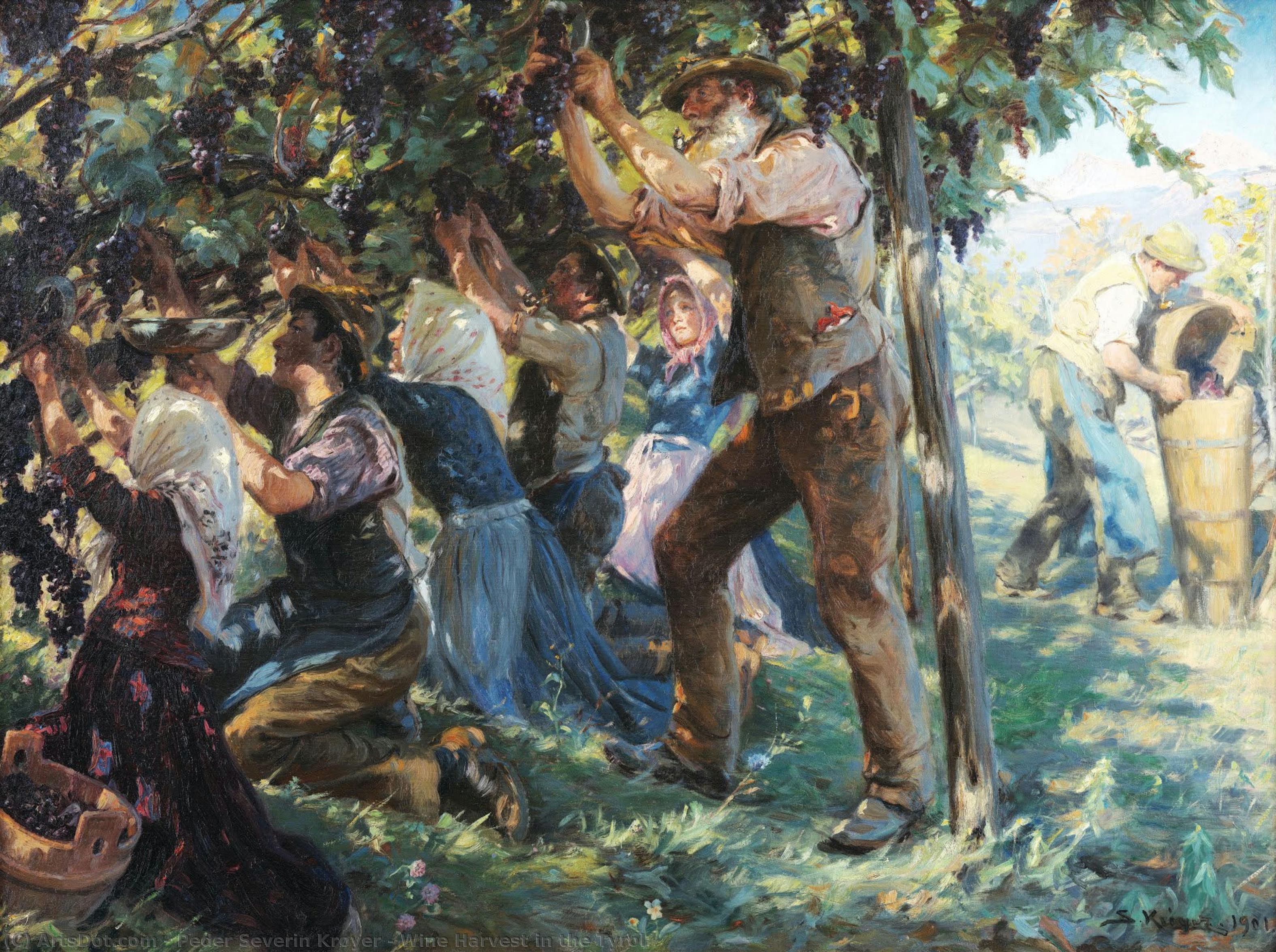 Wine Harvest In The Tyrol — Peder Severin Krøyer