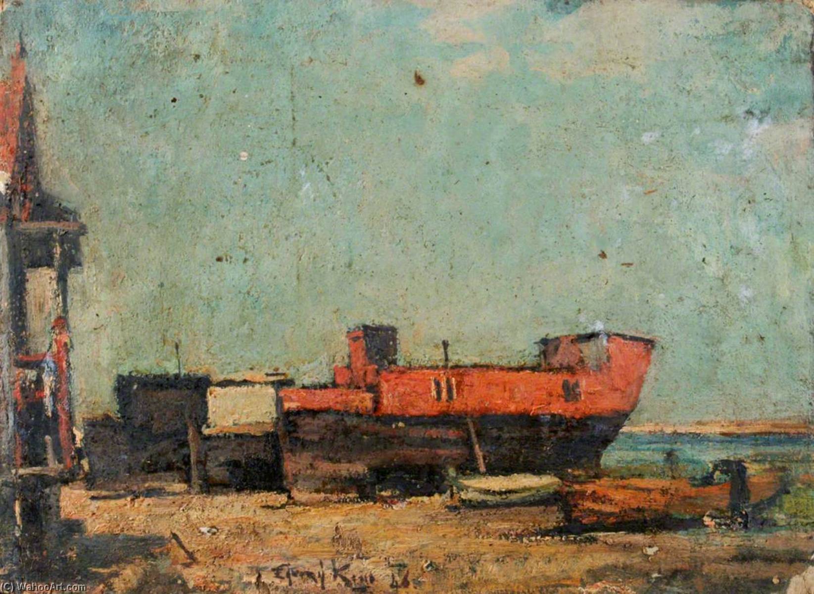 Houseboats At Milton, No.16 — Edward Robert King