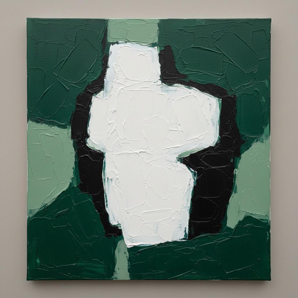 Monolithic White Core Amidst The Shadows Of Verdant Organic Chaos — Laurent Fabre