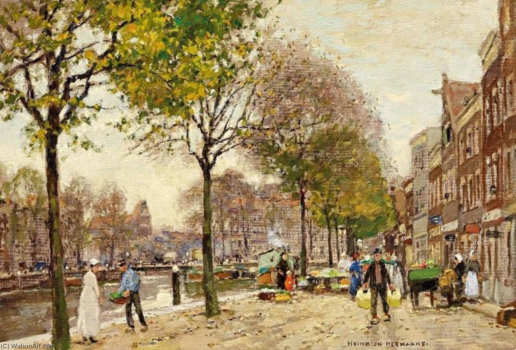 Flower Market In Dordrecht — Heinrich Hermanns