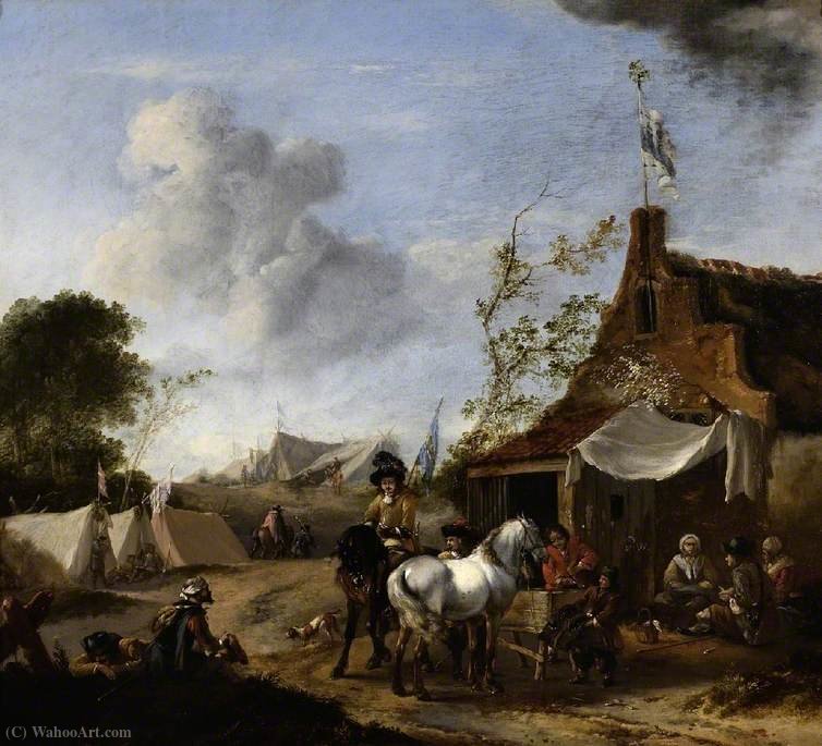 Encampment Beside An Ale House — Pieter Wouwerman