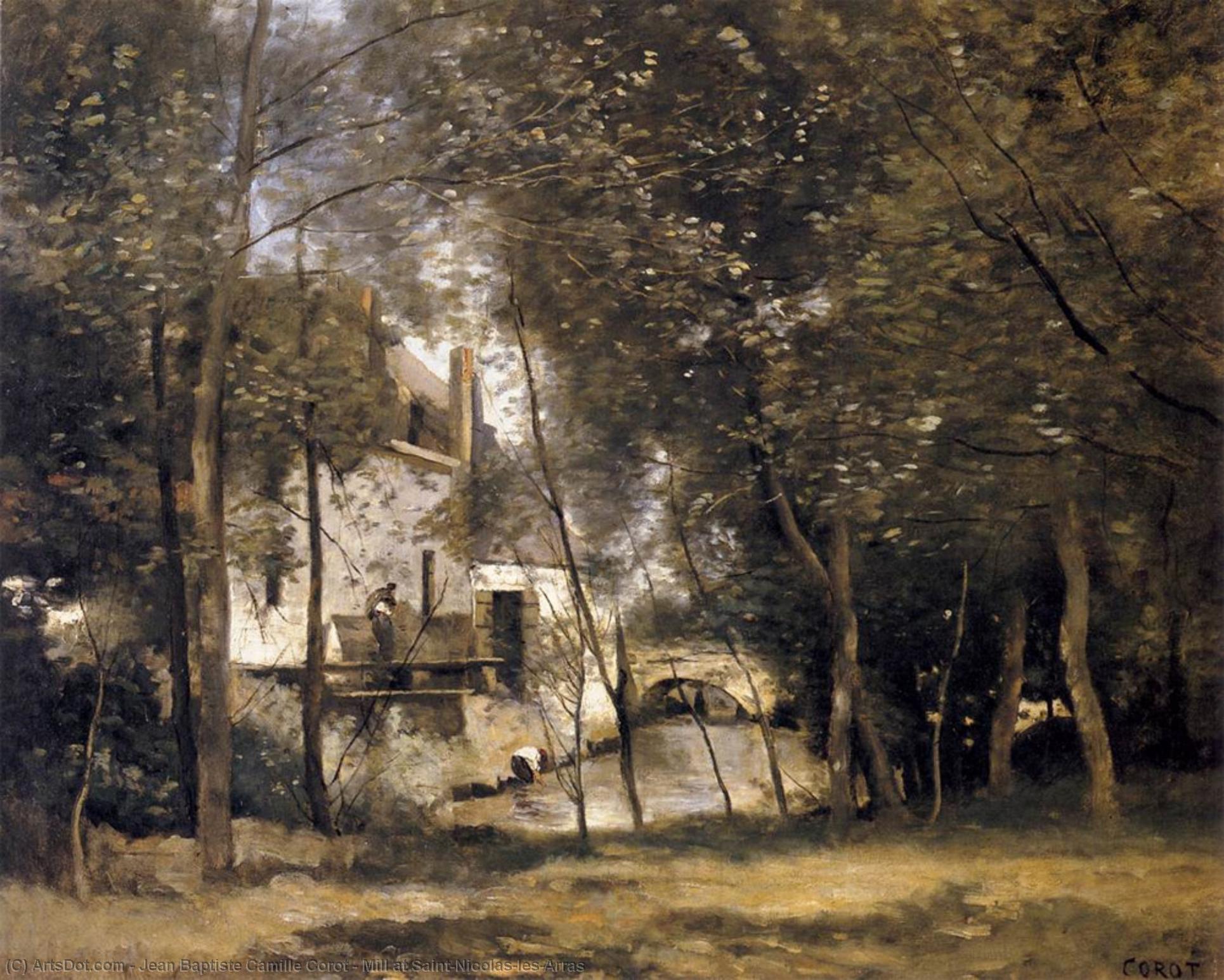 Mühle Von Saint-nicolas-les-arras — Jean-baptiste-camille Corot