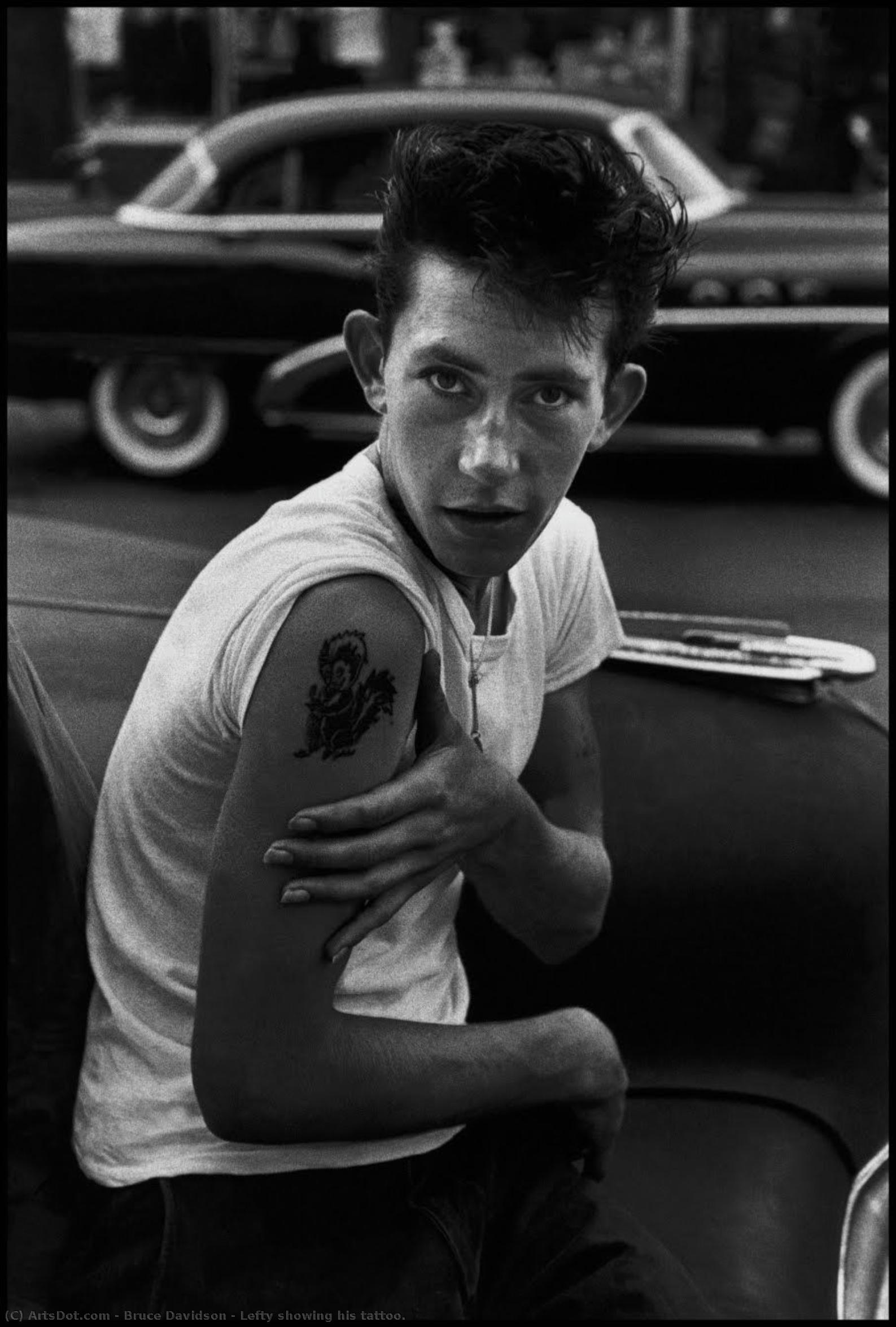 Lefty Showing His Tattoo. — Brus Devidson
