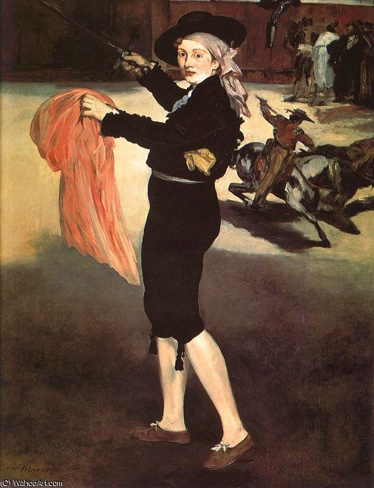 Mlle Victorine En El Costume De Un Espada — Édouard Manet
