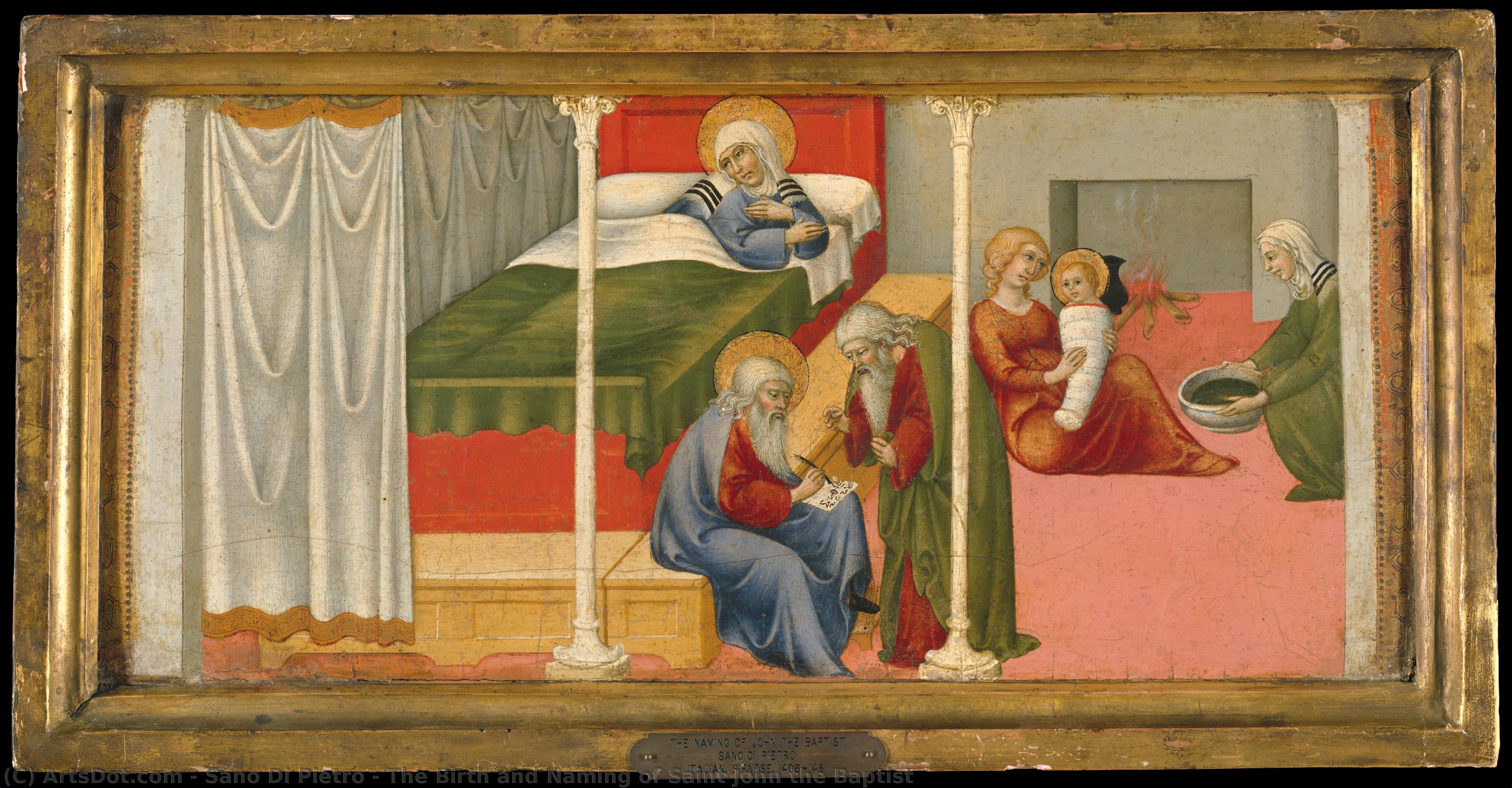 The Birth And Naming Of Saint John The Baptist — Sano Di Pietro