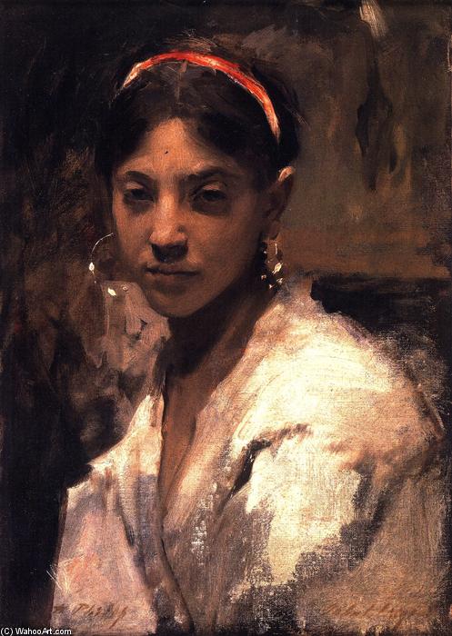 Head Of A Capri Girl — John Singer Sargent