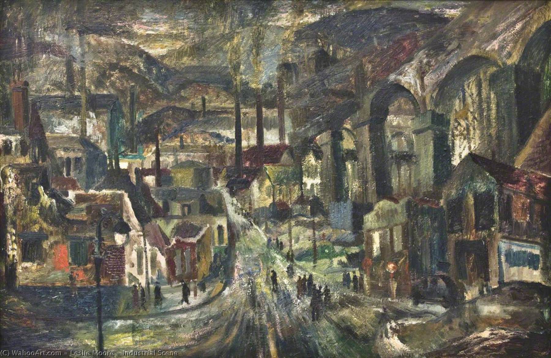 Industrial Scene — Leslie Moore
