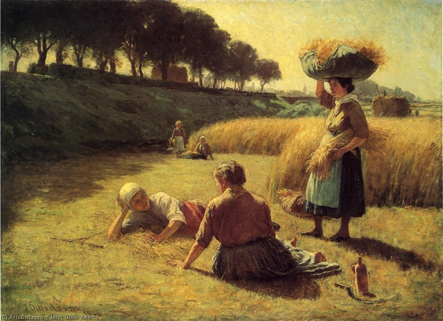 Gleaners At Rest (also Known As Nooning) — ジョン・オティス・アダムス