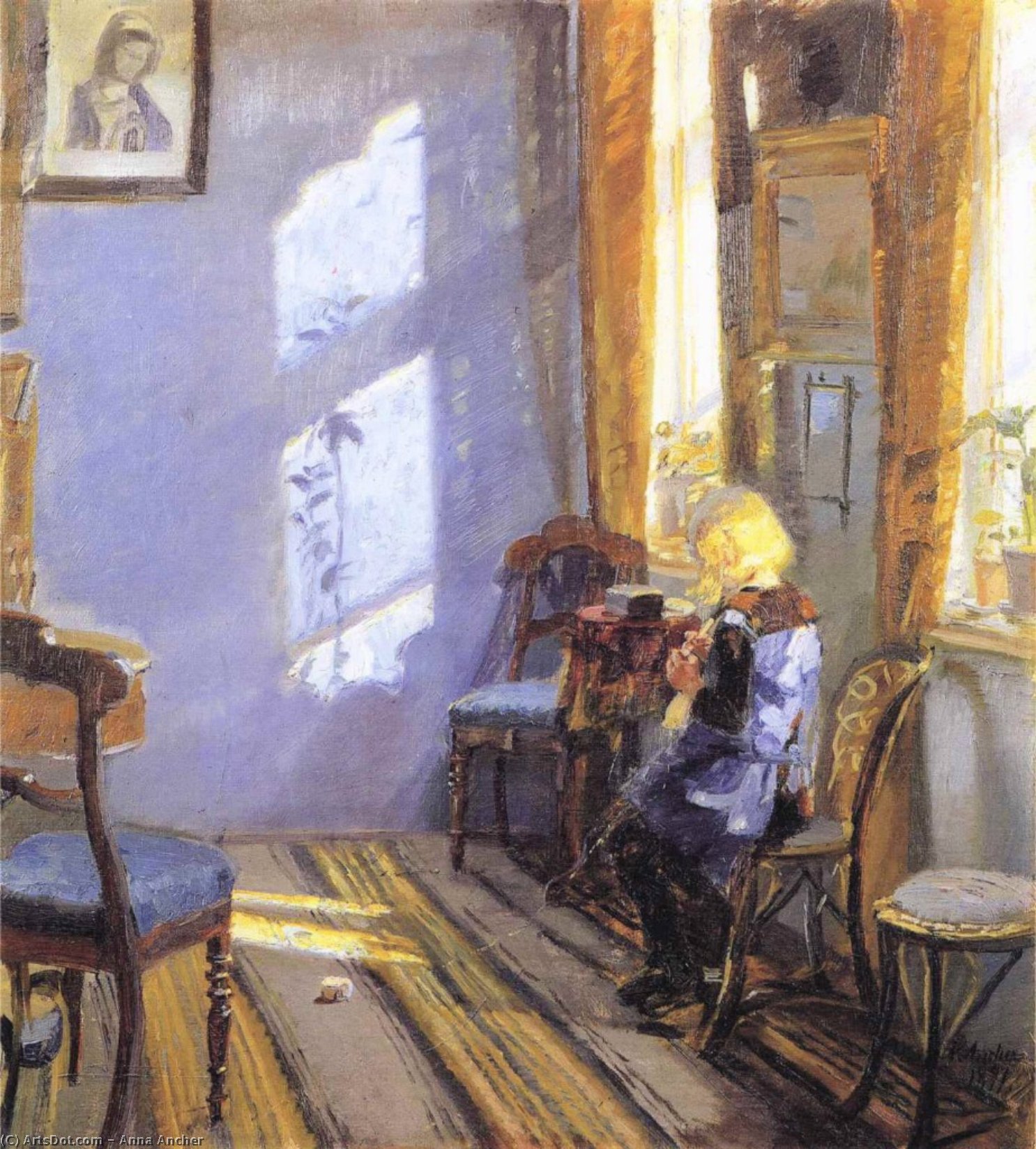 Sunlight In The Blue Room — Anna Kirstine Ancher