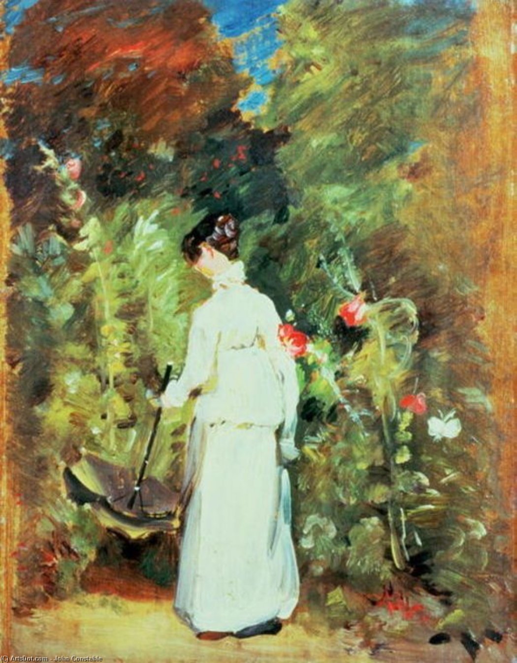 Mrs Constable In Her Garden — Джон Констебл