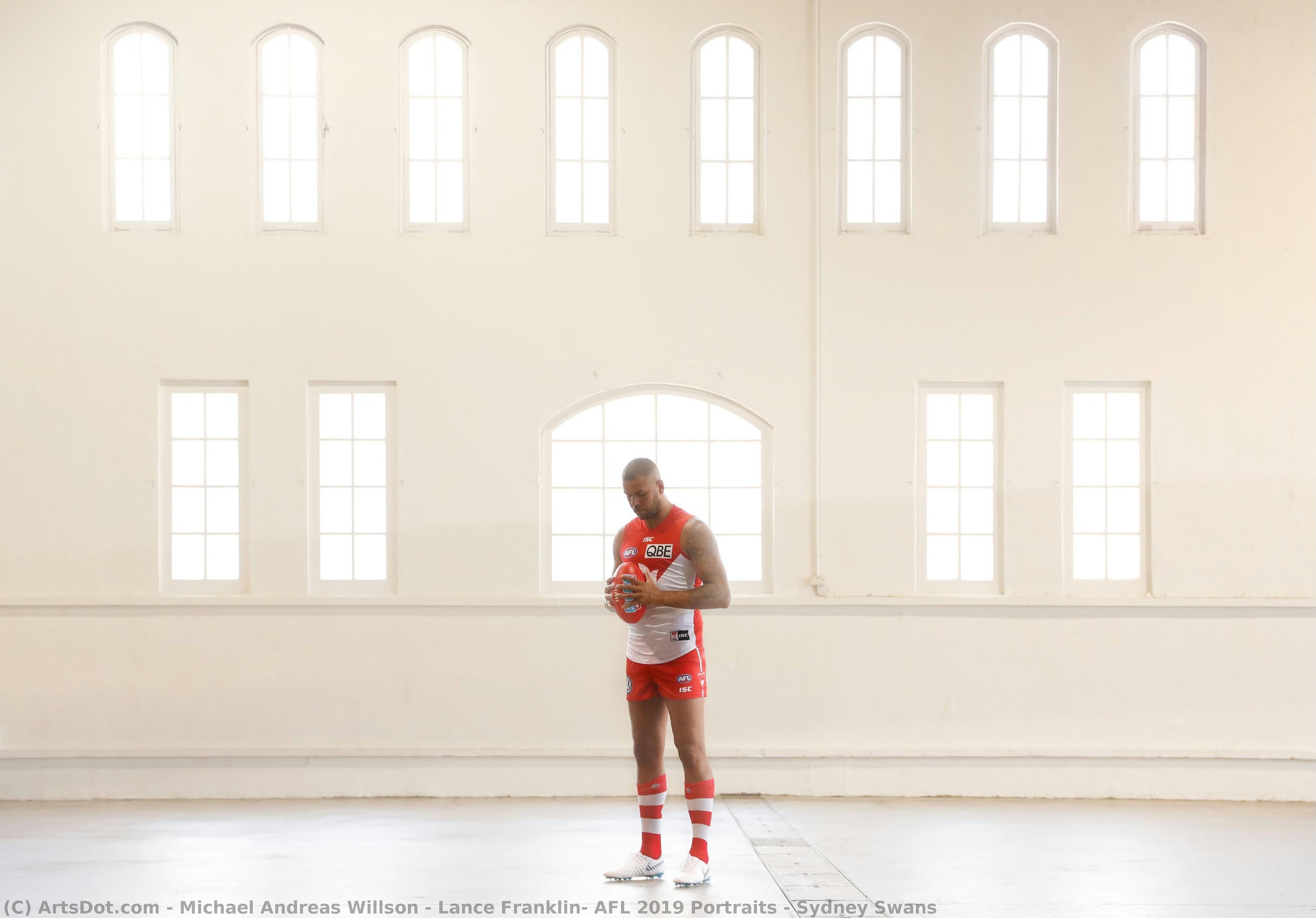 Lance Franklin, Afl 2019 Portraits - Sydney Swans — Michael Andreas Willson