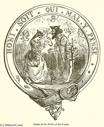 Origin Of The Order Of The Garter — John Leech