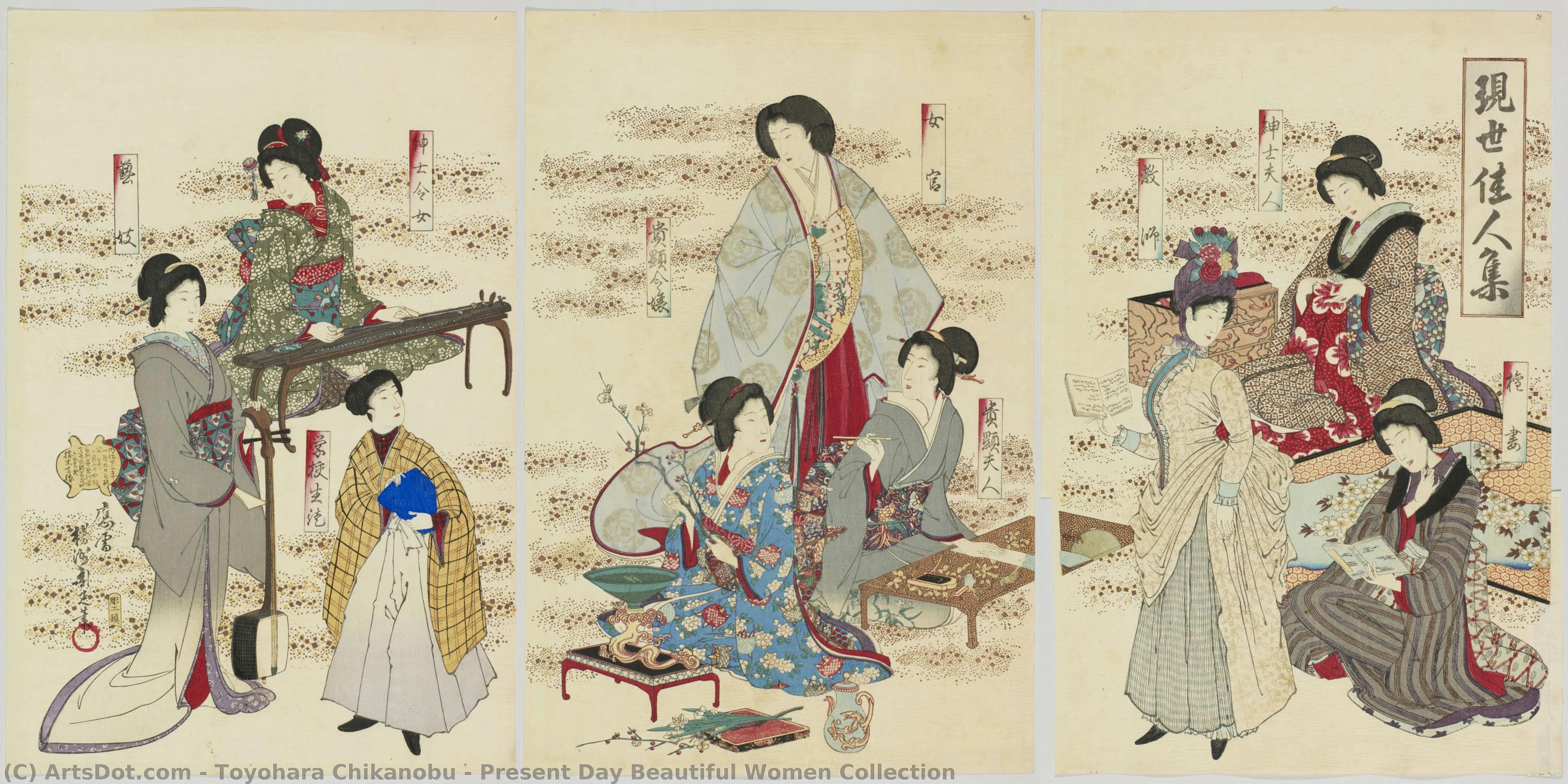 Present Day Beautiful Women Collection — Toyohara Chikanobu